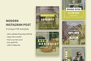 Modern Instagram Post, a Social Media Template by Rongmistiry (Thumbnail 1 of 2)
