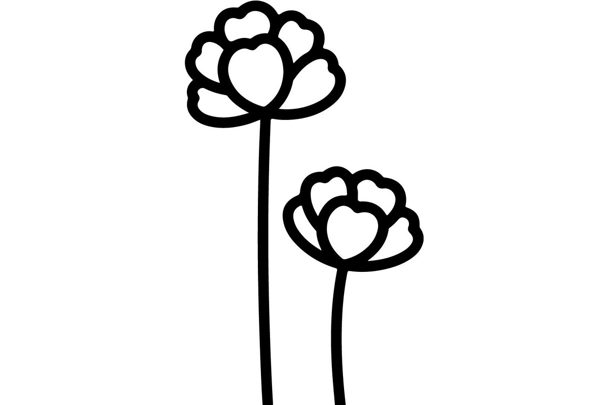 Simple Wildflower Silhouette, an Object Graphic by Designer_Momina (Photo 15 of 15)