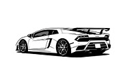 Modern Sports Car Design bundle, an Illustration by Artivon (Thumbnail 5 of 9)