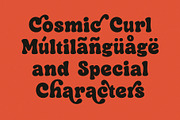 Cosmic Curl Font, a Sans Serif Font by Modikstype (Thumbnail 10 of 11)