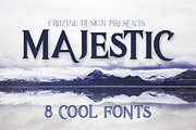 Majestic Typeface, a Font by Cruzine (Thumbnail 1 of 6)