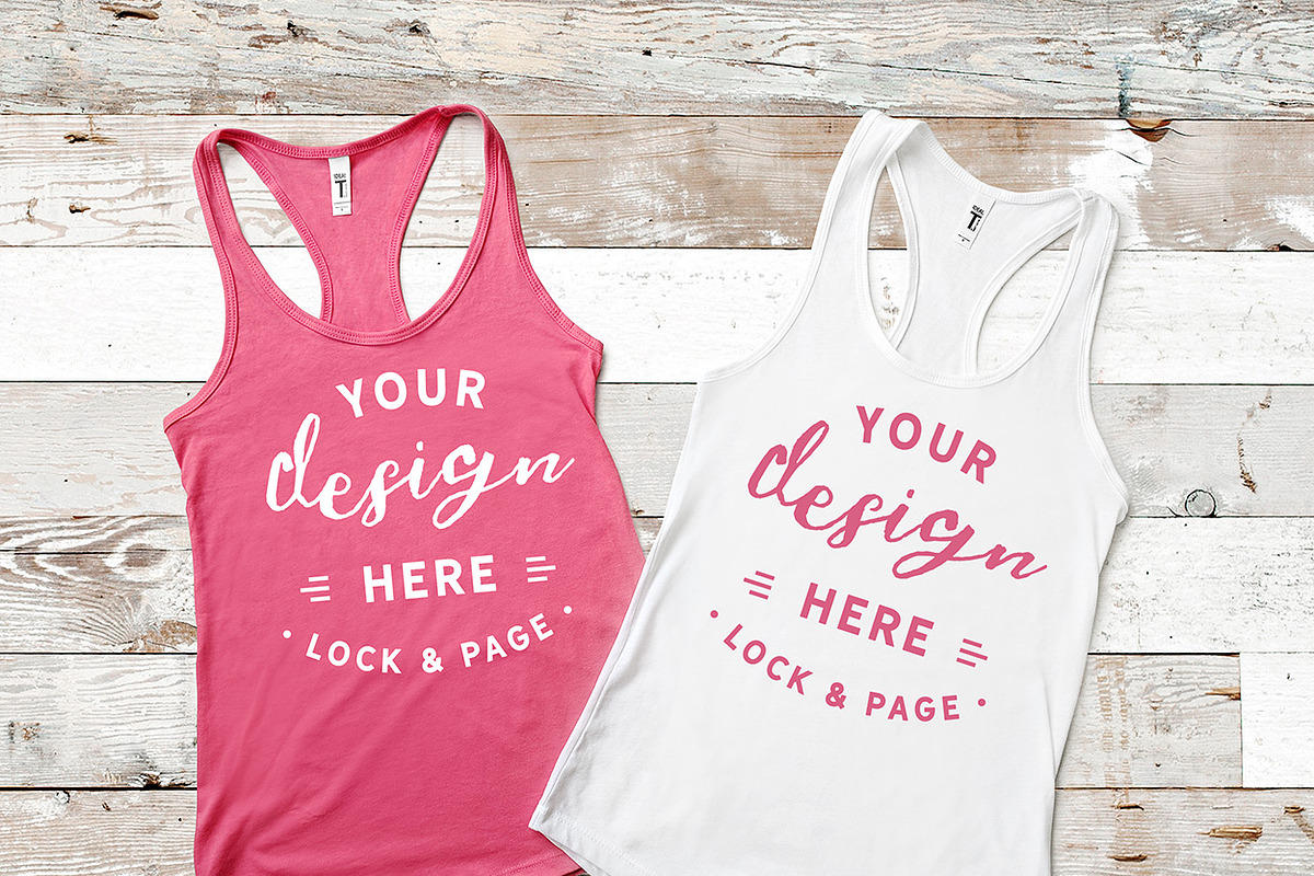 Next Level 1533 Tank Mockup Bundle, a Shirt Mockup by lock and page (Photo 13 of 35)