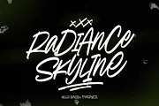 Radiance Skyline, a Handwritten Font by Damarletter (Thumbnail 1 of 6)
