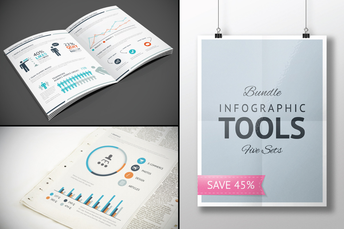 [-45%!] Infographic Elements Bundle, a Work Illustration by Infographic Template Shop (Photo 2 of 5)