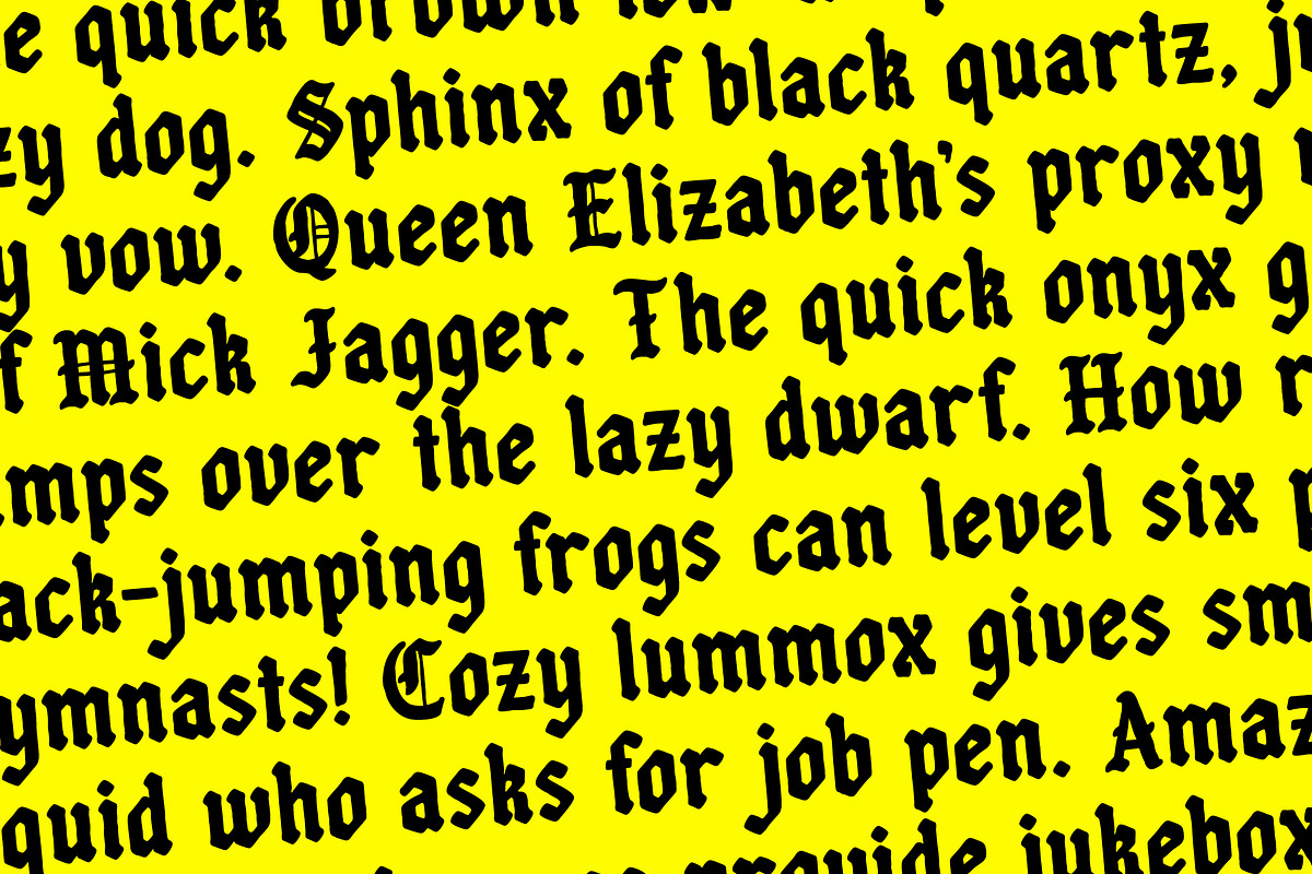 GNAR, a Blackletter Font by Loudoun Design Co. (Photo 5 of 6)