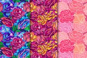 Rose, Hibiscus, Lotus: floral Bundle, a Texture Illustration by Daria Volyanskaya (Thumbnail 5 of 8)