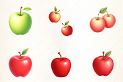 Falling Apples Watercolor Clipart, an Illustration by CrexoraLab (Thumbnail 4 of 5)