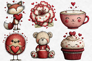 cute Valentine clipart, an Illustration by Designworld (Thumbnail 5 of 6)