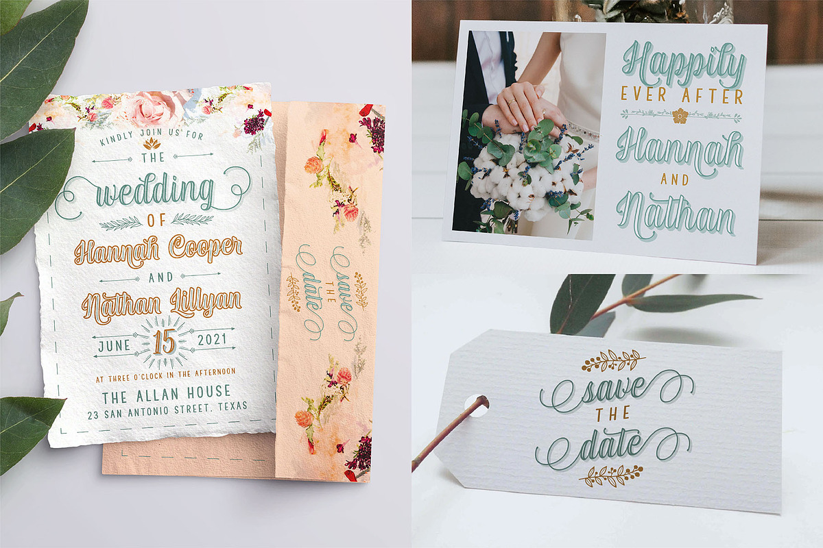 Nadella Layered Script Font, a Script Font by Abbasy Studio (Photo 7 of 12)