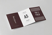 Tri-Fold A5 Brochure Mock-up, an Advertising Mockup by zippypixelstudio (Thumbnail 3 of 9)