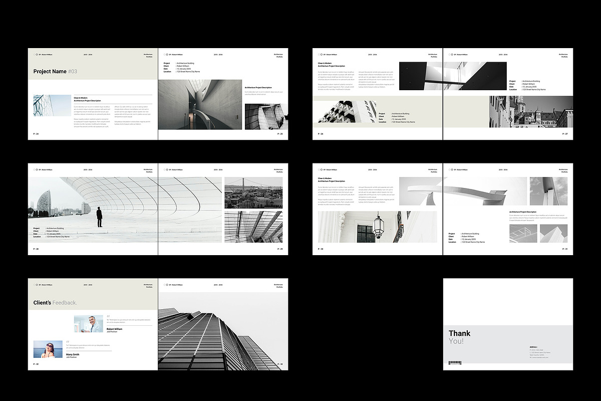 Architecture Portfolio Template, a Brochure Template by NorthPeak (Photo 17 of 17)