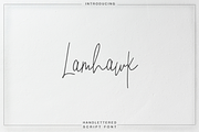 Lamhawk, a Script Font by Quothron (Thumbnail 1 of 6)