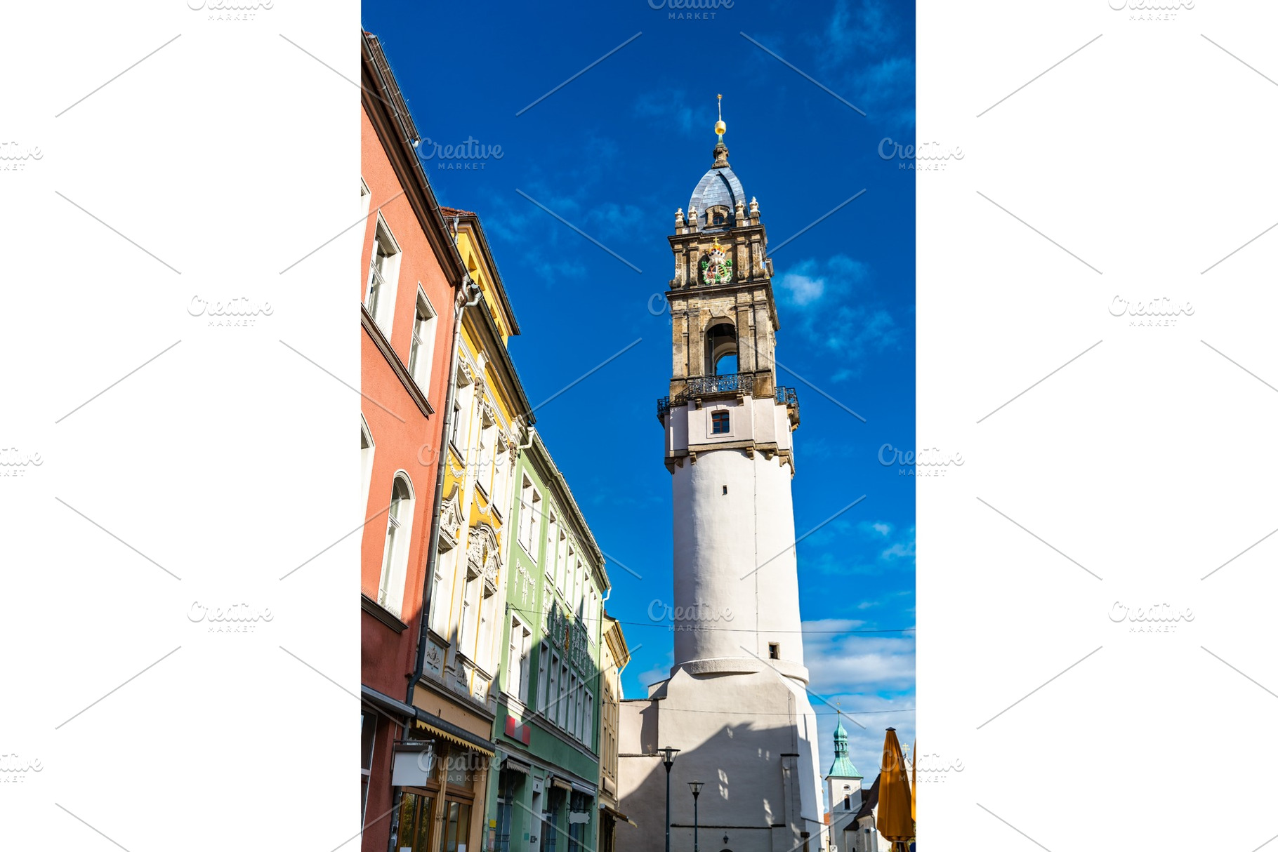 The Leaning Tower in Bautzen, an Architecture Photo by Leonid Andronov