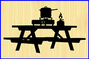 Picnic Table Puzzle Clipart Set, an Object Illustration by Designer_Momina (Thumbnail 13 of 15)