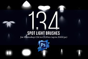 134 Spotlight Brushes for Photoshop, a Brush Add-On by Creative Graphics (Thumbnail 4 of 10)