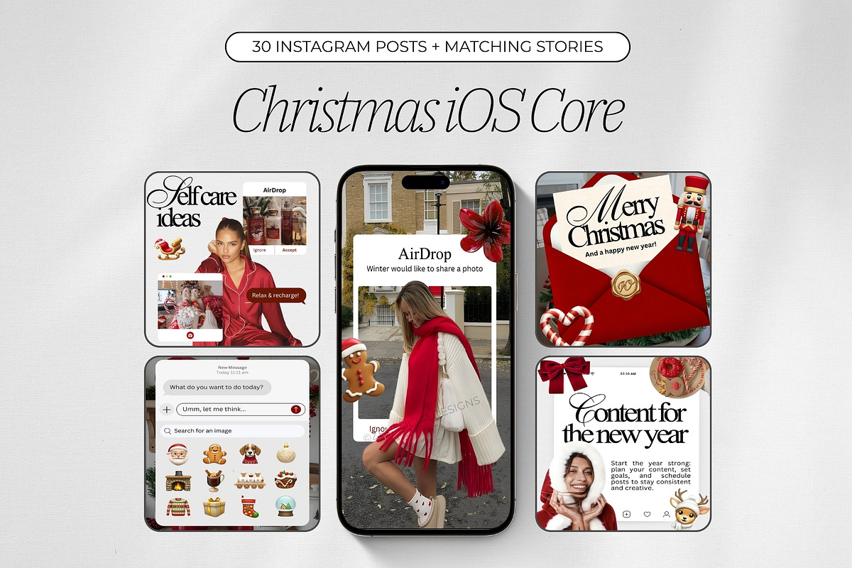 Christmas iOS Core Template, a Social Media Template by ZenSocialDesigns (Photo 1 of 9)