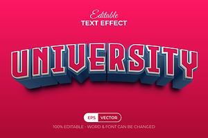 3D Text Effect School Style