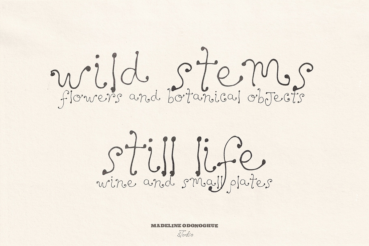 Dandelion Hand Drawn Font, a Handwritten Font by Madeline ODonoghue Design (Photo 6 of 11)
