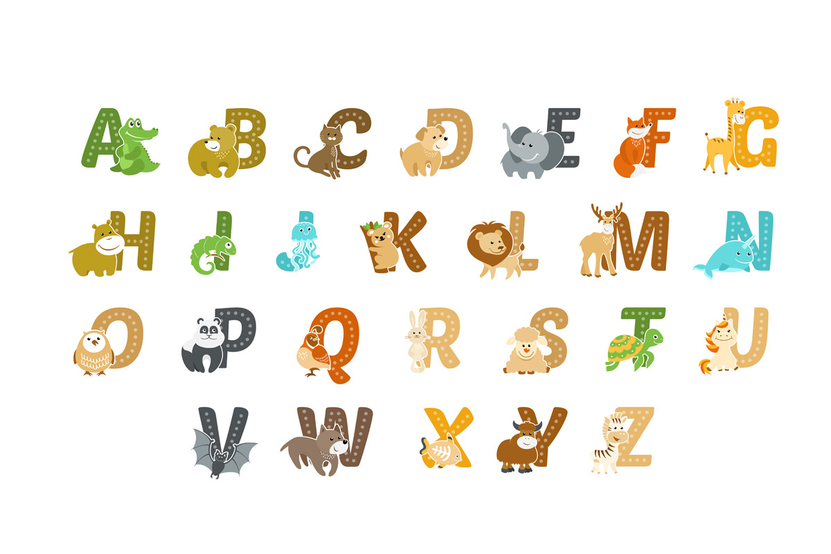 Animal Alphabet Vector Set, an Icon by Teneresa (Photo 3 of 3)