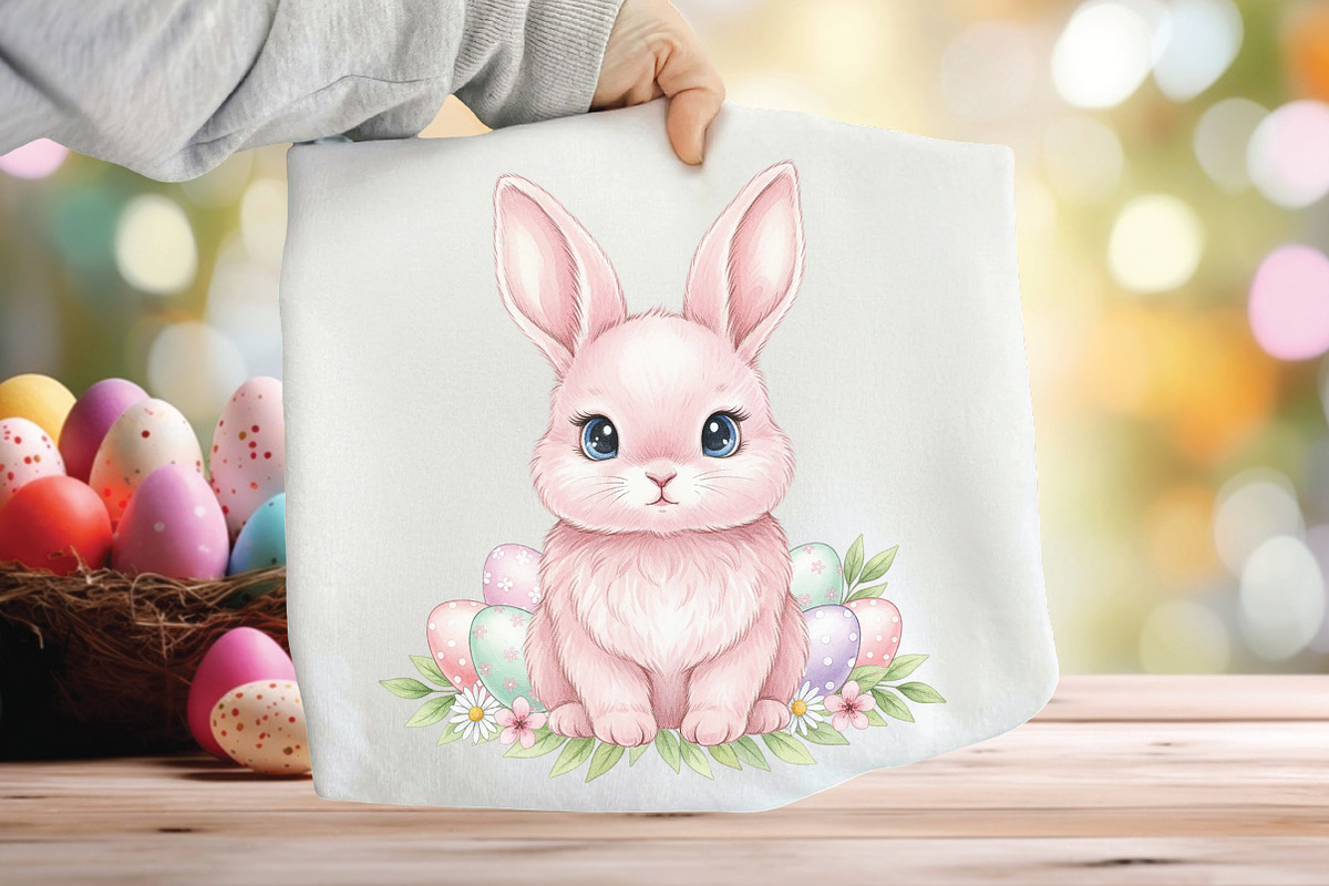Easter Bunny Babe PNG, an Illustration by CraftArtStudio (Photo 1 of 4)