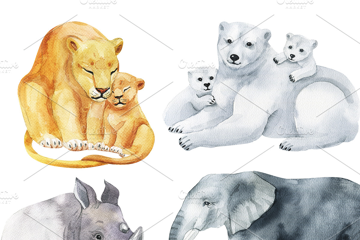 Happy Mother's Day, an Animal Illustration by KatBranchArt (Photo 2 of 4)