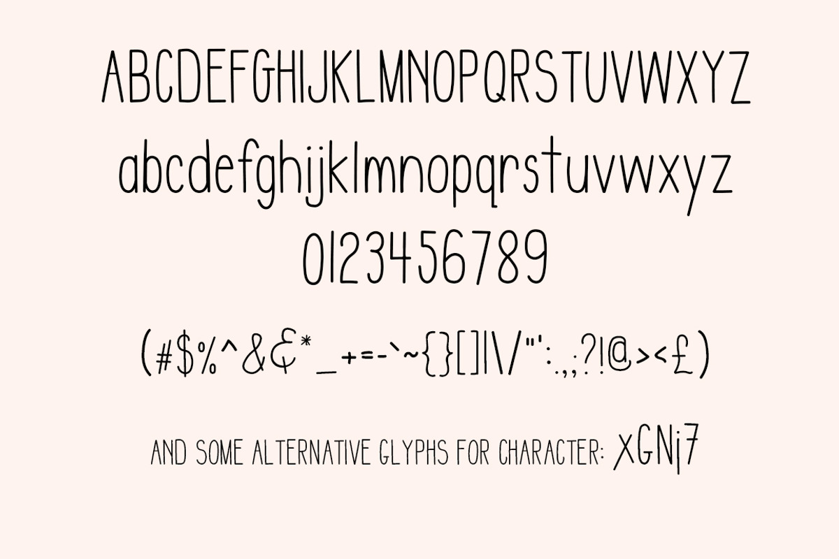 Sans Serif Handwritten font, a Sans Serif Font by DailyMiracleDigitals,LLC (Photo 5 of 11)