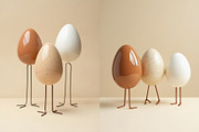 Eggventures: Minimal AI Easter Eggs, a Decorative Illustration by Preza Buro (Thumbnail 3 of 6)