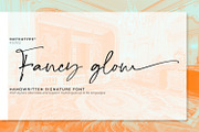 Fancy Glow, a Script Font by Nathatype (Thumbnail 1 of 10)