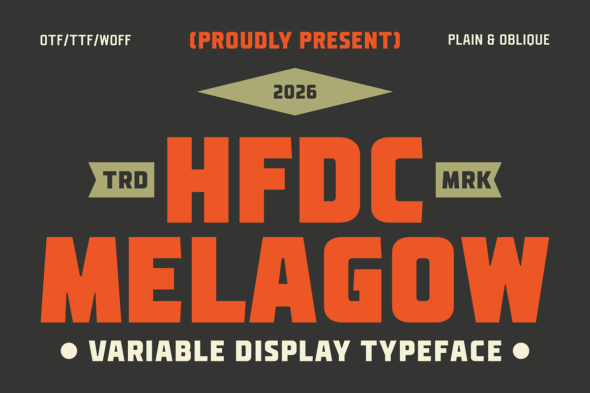 Melagow Display Variable, a Sans Serif Font by 24Design Studios (Photo 1 of 11)