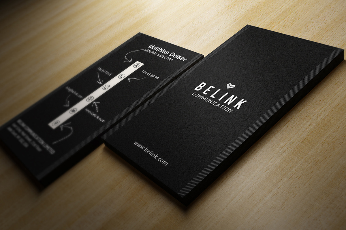 Creative Black Business Card, a Business Card Template by Marvel (Photo 2 of 3)