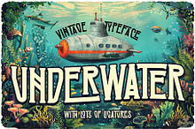 Underwater Vintage Label Font