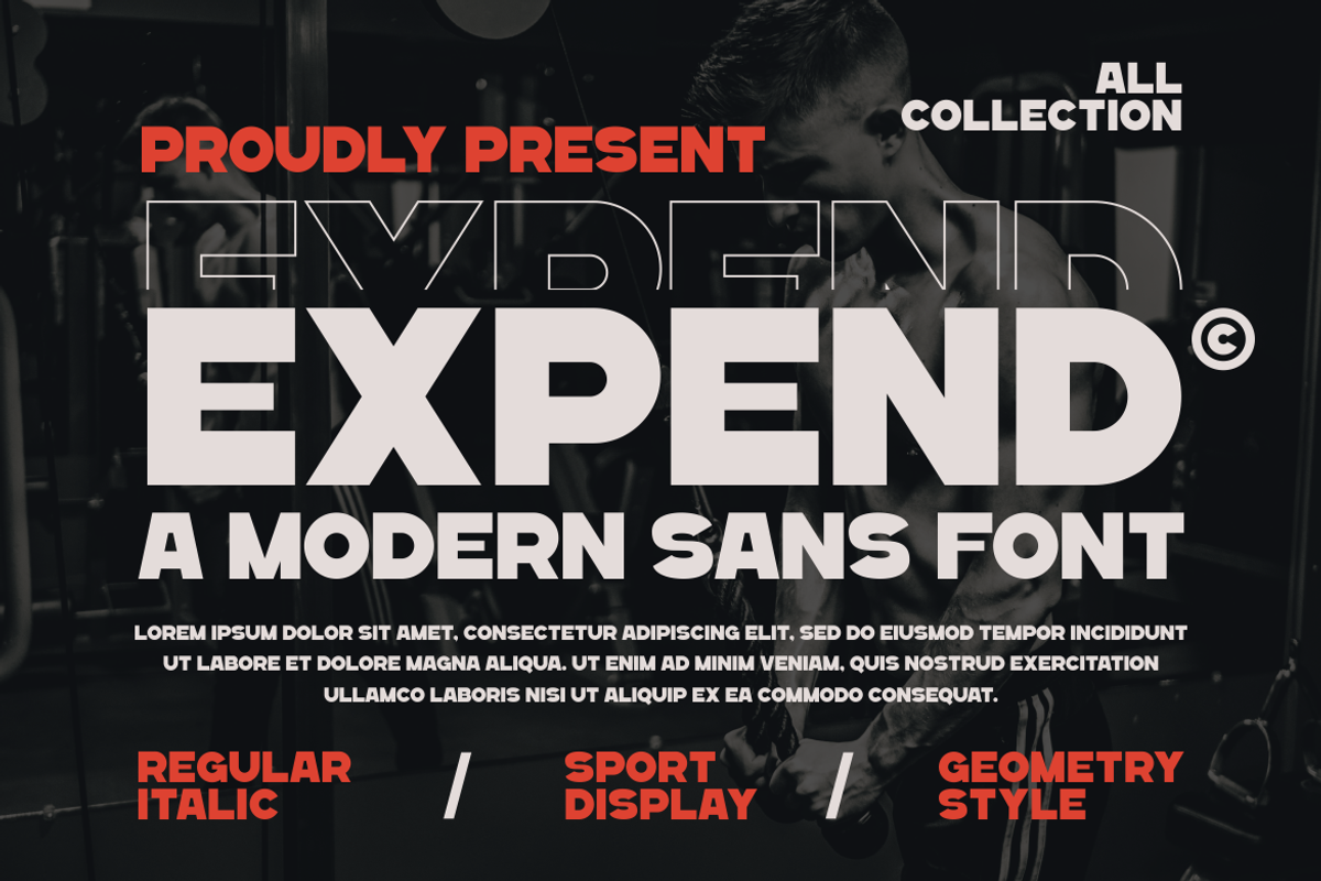 Expend - A Modern Sans Serif Font, a Sans Serif Font by Marvadesign (Photo 1 of 7)
