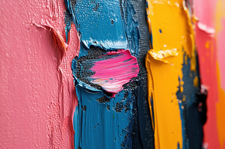 Vibrant colors and thick textures cr, a Photo by Tanuart
