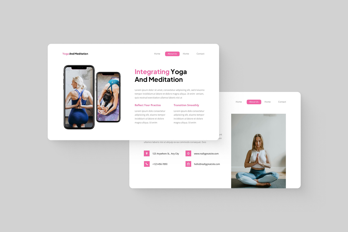 Yoga and Meditation Powerpoint, a Presentation Template by Annora Studio (Photo 2 of 5)