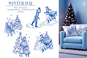 Winter day seamless patterns clipart, a Pattern Graphic by AnaGuziiArt (Thumbnail 5 of 11)