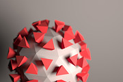 DIY Coronavirus 3D model template, a Pattern Graphic by PolyFish (Thumbnail 3 of 3)