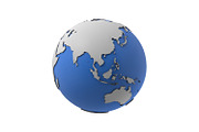 Earth low poly simple design cartoon, an Environmental 3D Model by CGTech (Thumbnail 13 of 24)