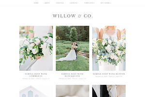 Feminine WordPress Theme | Willow