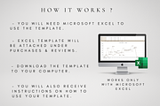 Digital Sinking Funds Excel Template, a Templates & Theme by BRANDcontent (Thumbnail 4 of 6)