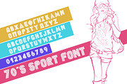 70's Greek Sport Font, a Font by Fontastic Ventures (Thumbnail 1 of 5)