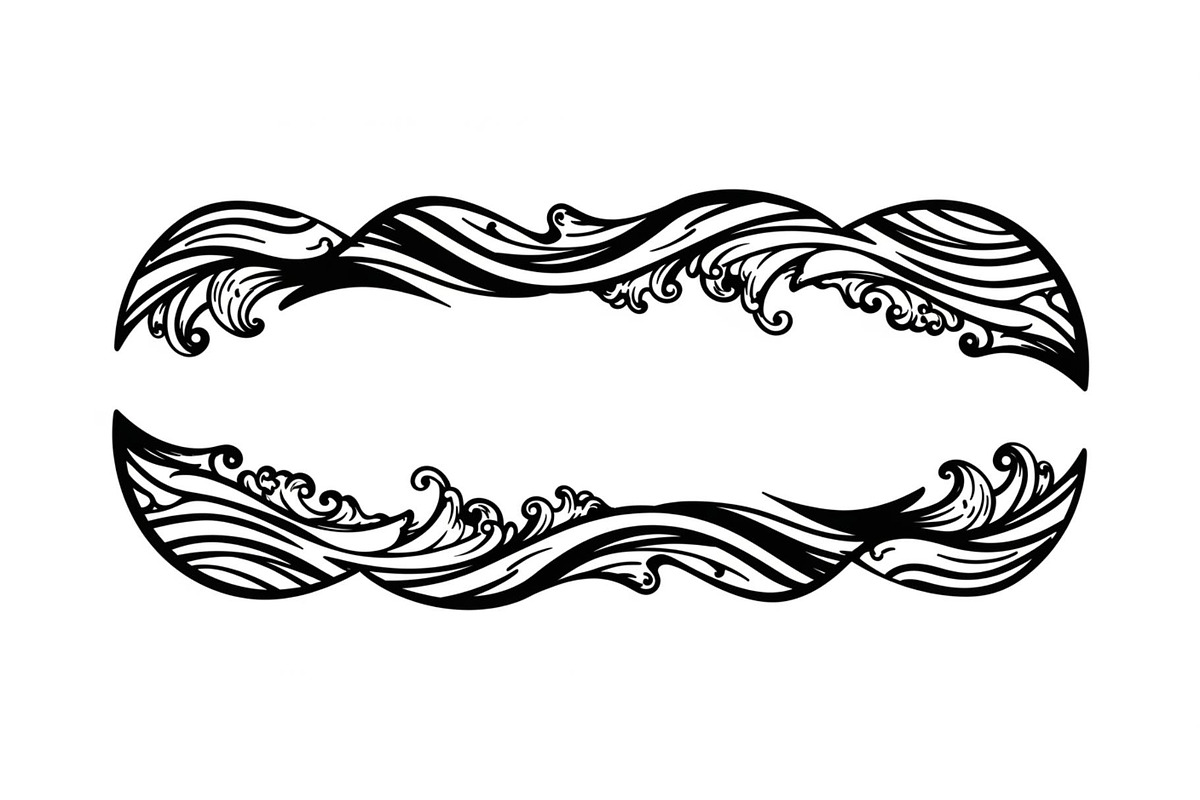 Vintage Wave Ornament Frame Bundle, an Illustration by Designer_Momina (Photo 23 of 51)