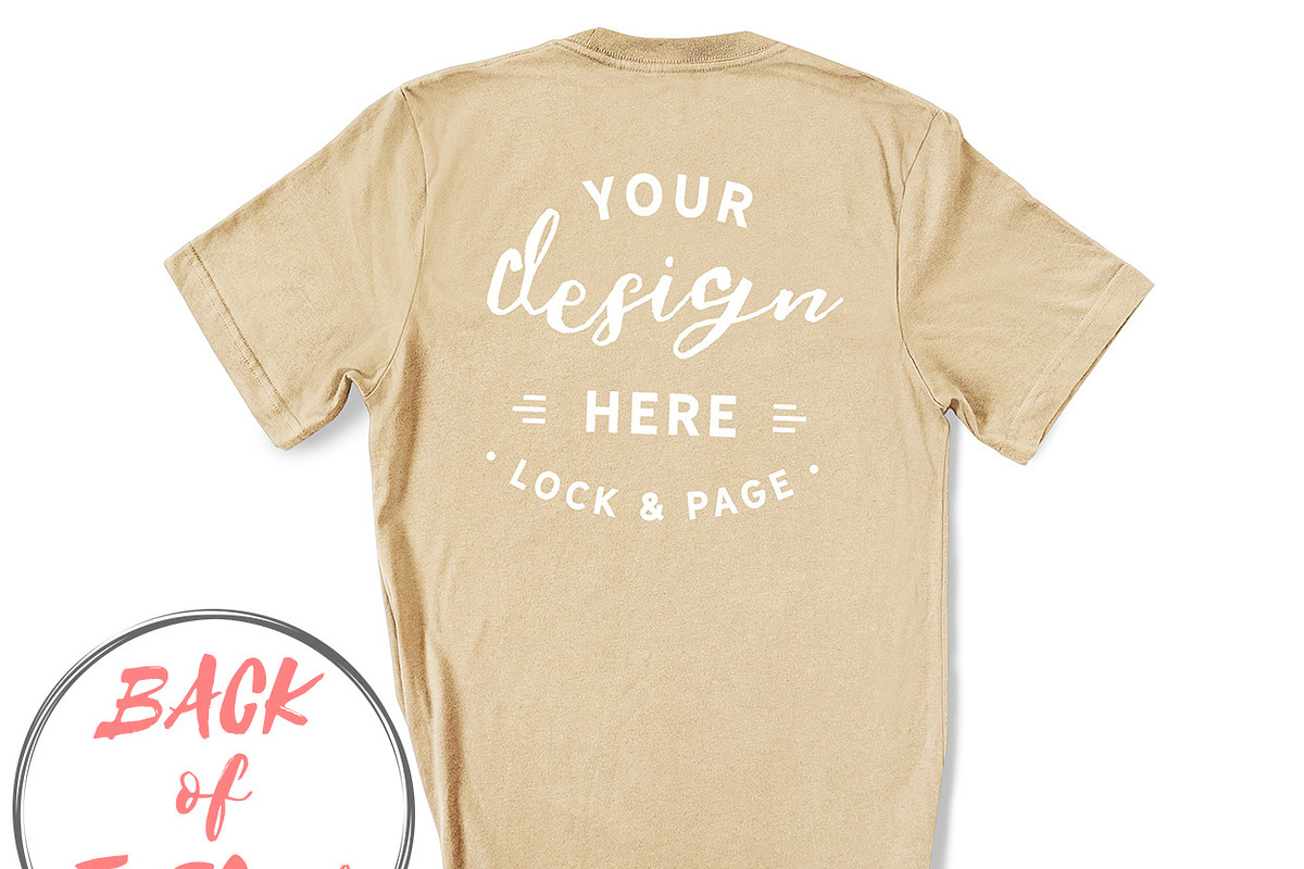 Back Of T-Shirt BC3001 Mockup Bundle, a Shirt Mockup by lock and page (Photo 38 of 88)
