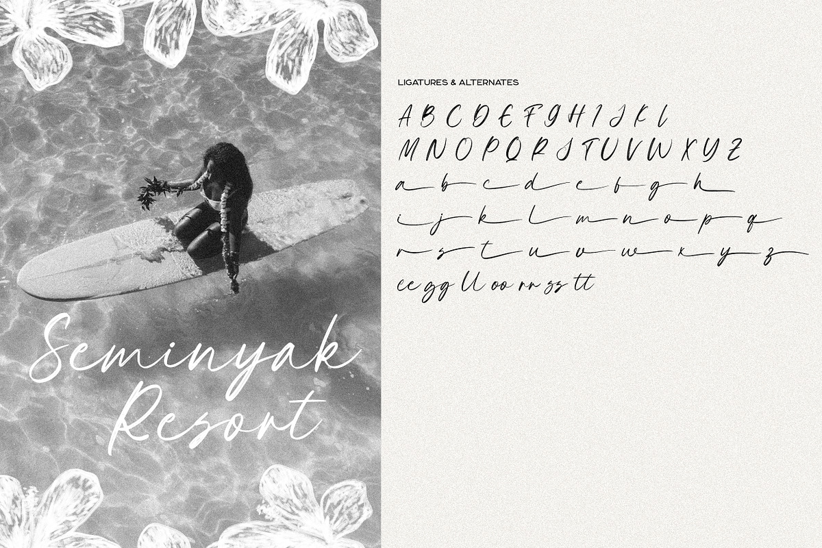 Berawa Aesthetic Brush Font, a Script Font by Hishand Studio (Photo 2 of 8)