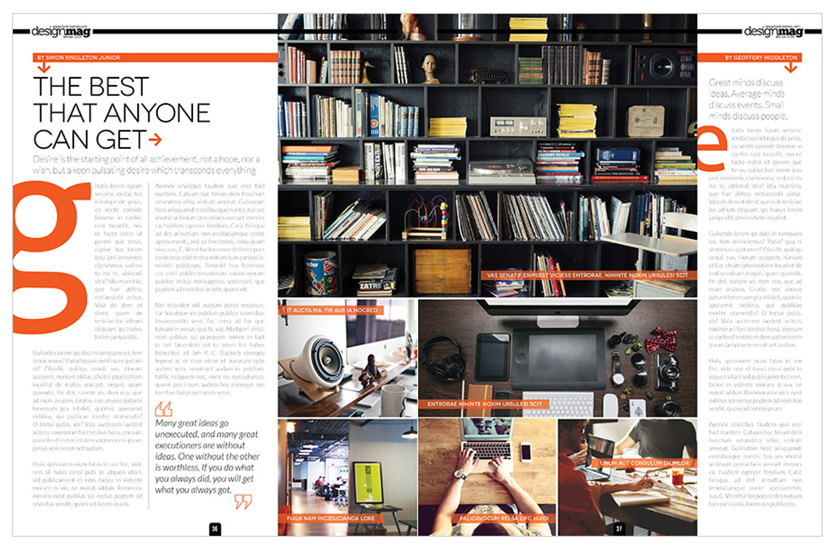 Magazine Template InDesign 06, a Magazine Template by Love Graphic Design (Photo 28 of 29)