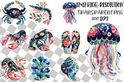 Preppy Coastal Clipart Set, an Object Illustration by DreamCafeArt (Thumbnail 2 of 6)
