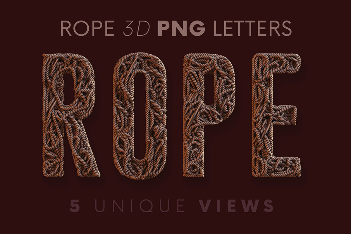 Rope - PNG Alphabet, an Object Graphic by MIIM (Photo 1 of 4)