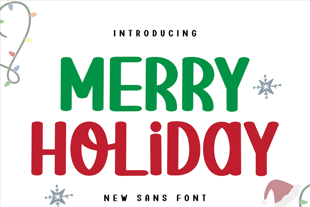 Merry Holiday - Cute Handwritten, a Script Font by MaxArt Foundry (Photo 1 of 3)