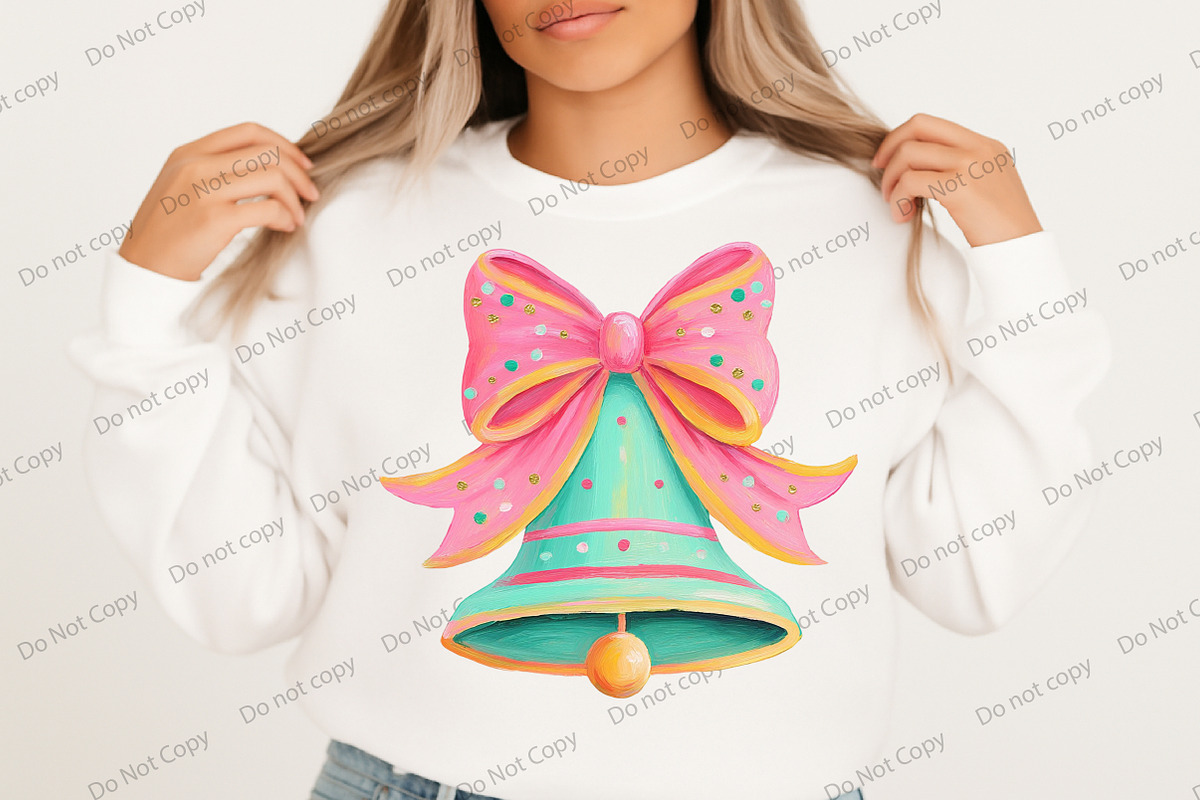 Coquette Christmas Bell Png, an Illustration by Libby Wishes (Photo 3 of 8)