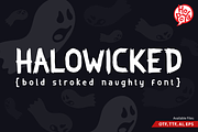 Halowicked Font, a Sans Serif Font by mikailain (Thumbnail 1 of 6)