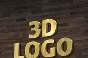Logo - lettering  - 3D Mockup, a Product Mockup by Milan Mockup (Thumbnail 1 of 4)